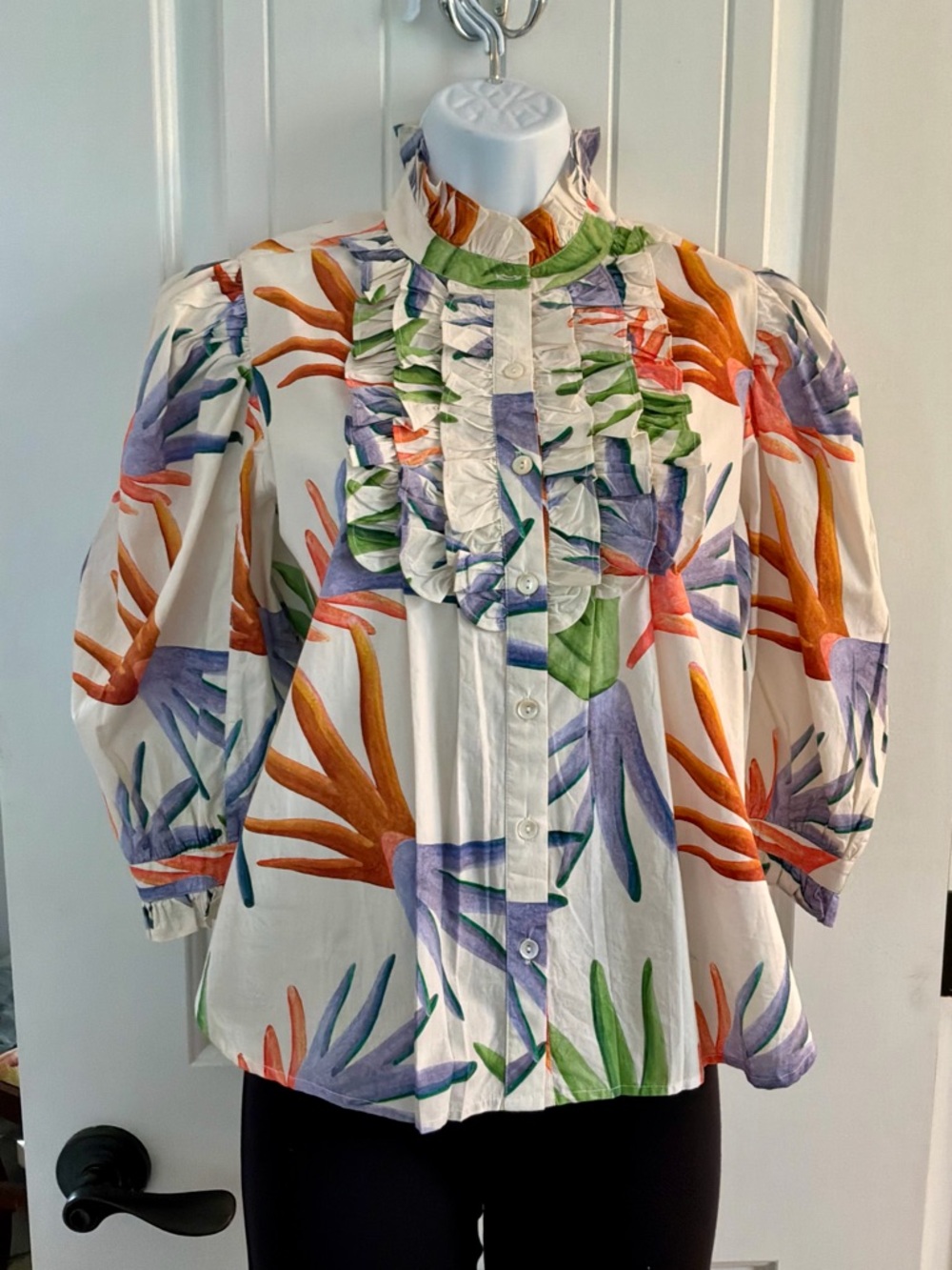Oliphant poplin blouse, size Small, like new